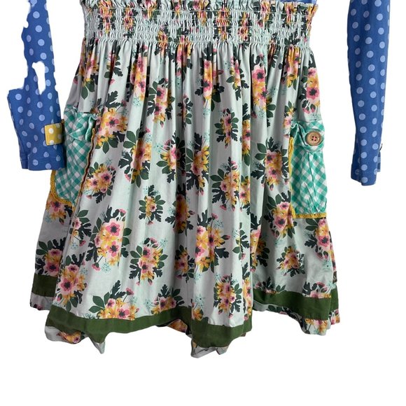 Matilda Jane Dress Joanna Family Heirloom Girls 8 Polka Dot Floral Fit Flare - Picture 2 of 11